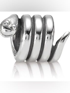Authentic PANDORA Snake Charm Authentic Sterling Silver Medicine Healing Animal